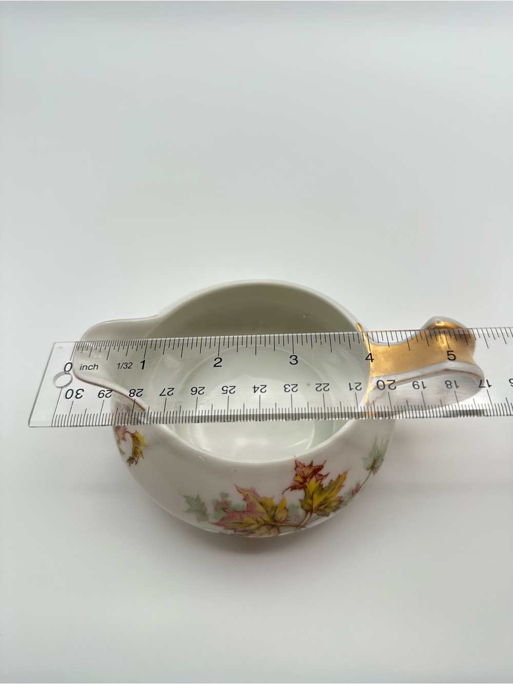 Haviland Limoges Autumn Leaf Creamer & Covered Sugar Bowl Gold Accents - Picture 5 of 16